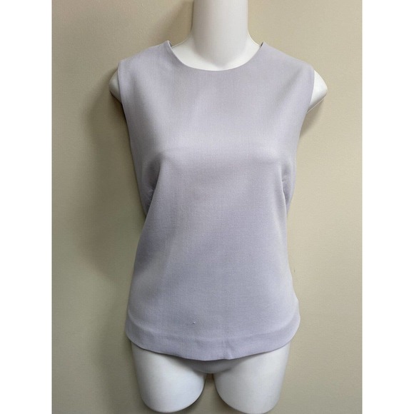 Giorgio Armani Tops - NEW~Giorgio Armani Wool Stretch Light Gray Blouse Top Shell ~ 44/46 L